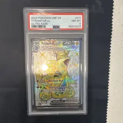 Pokemon Tyranitar ex SV03 Obsidian Flames Ultra Rare Holo PSA 8 Card 211/197 - Image 1
