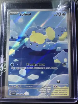 Spheal 199/191 Illustration Rare, Surging Sparks, Full Art Holo, Pokemon TCG, NM - Image 1