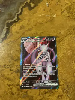Pokemon Team Rocket's Mewtwo ex Destined Rivals Ultra Rare Holo 213/182 - Image 3