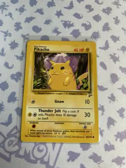 Pokemon TCG Base Set 2 Pikachu 87/130 LP Unplayed WOTC 1999 - Image 1