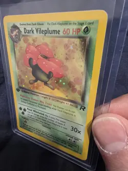 Pokemon TCG Dark Vileplume 1st Edition Holo Rare Card 13/82 1999 NM - Image 2
