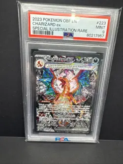 2023 Pokemon OBF en Obsidian Charizard EX Special Illustration Rare #223 PSA 9 - Image 1