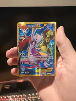 Pokemon TCG XY Breakthrough Mewtwo EX Full Art Secret Rare Card 163/162 - Image 1