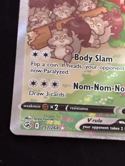 Greedent V 257/264 Pokemon TCG SWSH08: Fusion Strike NM - Image 5