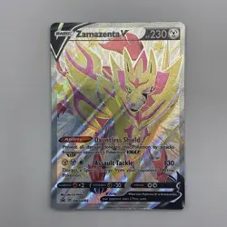 Pokemon TCG Zamazenta V SWSH293 Crown Zenith Full Art Black Star Promo - Image 1