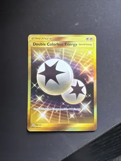 Pokemon Double Colorless Energy SM Guardians Rising Card 166/145 Secret Rare - Image 1