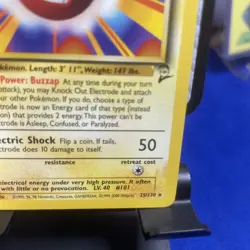 Pokemon Electrode Unlimited Rare 25/130 Base Set 2 WOTC 2000 TCG Vintage - Image 5