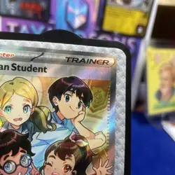Pokemon TCG Paldean Student Full Art Trainer 230/091 Paldean Fates M - Image 4