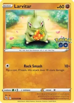 Larvitar - 037/078 - Common - Near Mint - Pokemon Go - Image 1