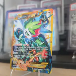 Shaymin EX #77a - Pokemon XY Roaring Skies - Gold Alternate Full Art Secret Rare - Image 3
