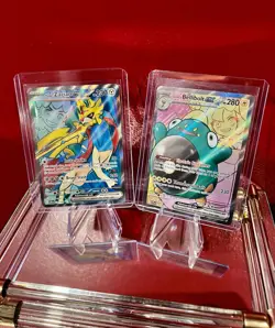 Pokemon TCG Bellibolt EX IR SVP 194 Promo + Scarlet & Violet Hop’s Zacian IR NEW - Image 1