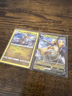Pokemon TCG Dragonite V Pokemon Go 049/078 And Dragonite 96/149 - Image 1