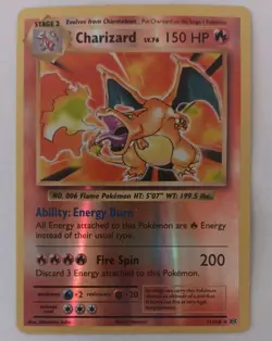 CHARIZARD🔥 (LV. 76) 11/108 XY EVOLUTIONS Reverse Holo Rare Pokemon TCG NM - Image 2