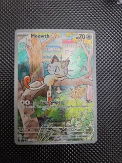 Meowth 106/094 Phantasmal Flames Pokemon Illustration Rare - Image 1