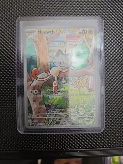 Meowth 106/094 Phantasmal Flames Pokemon Illustration Rare - Image 3