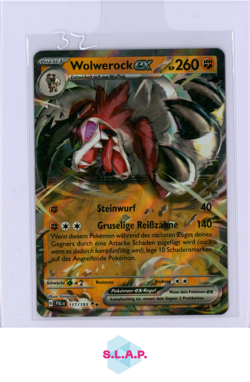 WOLVEROCK EX POKEMON 117/193 2023 SCARLET & VIOLET PALDEA EVOLVED GERMAN - Image 1