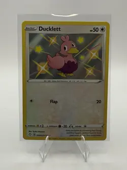 Pokemon Ducklett SV095/SV122 Shining Fates Shiny Vault Shiny Holo Rare - Image 1