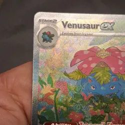 Pokemon Venusaur ex 198/165 Illustration Rare Holo Sv: Scarlet & Violet 151 2023 - Image 3
