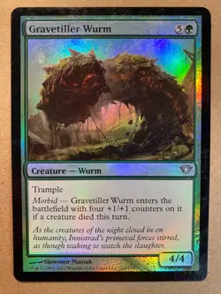 MTG 1x FOIL Gravetiller Wurm Dark Ascension Modern Magic the Gathering x1 NM - Image 1