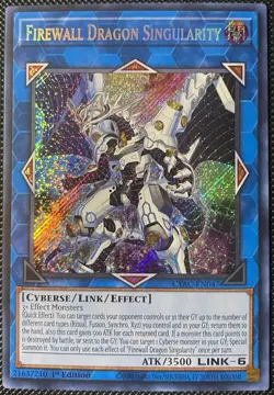 Firewall Dragon Singularity CYAC-EN047 Cyberstorm Access 1st Ed - Yugioh - Image 1