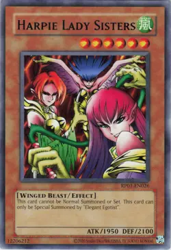 Harpie Lady Sisters RP01-EN026 Rare Retro Pack (2020 Date Reprint) Yu-Gi-Oh NM - Image 1
