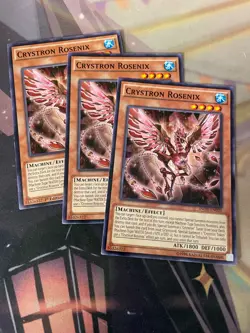 YUGIOH - CRYSTRON ROSENIX X3 - COMMON - INOV - 1ST/UNLIMITED - NM - Image 1