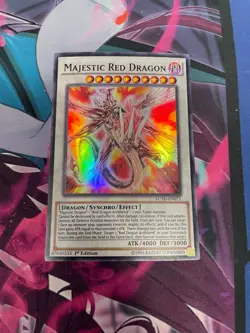 YUGIOH - MAJESTIC RED DRAGON - SUPER RARE - LC5D - 1ST ED - NM - Image 1