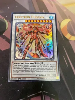 YUGIOH - CRYSTRON PHOENIX - ULTRA RARE - NM - 1ST ED - INOV - Image 1