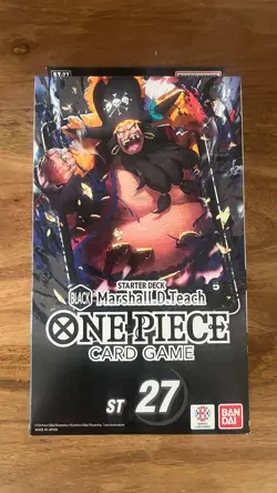 ST27 Blackbeard Englisch Neu Sealed One Piece TCG Black Starter Deck - Image 1