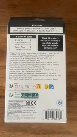 ST27 Blackbeard Englisch Neu Sealed One Piece TCG Black Starter Deck - Image 2
