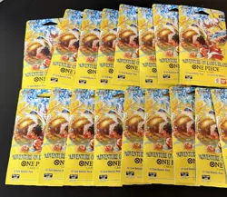 Lot Of 17 - One Piece - OP-15 (Adventure On Kami's Island) Sleeved Booster Pack - Image 1