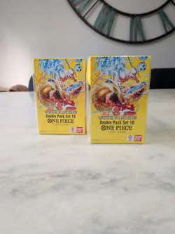 ONE PIECE CARD GAME OP-15 2x DOUBLE PACK SET 10 ENGLISH DP-10 USA - Image 1