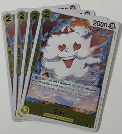 One Piece CCG Zeus OP11-106 R Foil A Fist of Divine Speed English x4 English NM - Image 1
