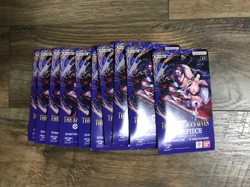 One Piece TCG The Azure Sea’s Seven OP-14 Sleeved Booster Pack Lot Of 10 Sealed - Image 1