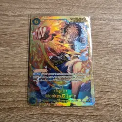 Namco One Piece Monkey.D.Luffy OP13-118 Secret Rare Foil 7000 Power Double Atta… - Image 1