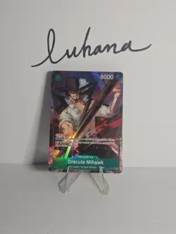 Dracule Mihawk OP12-030 SR Alt Art Legacy of the Master One Piece CCG English - Image 1