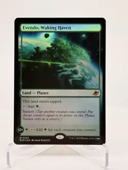 2025 Magic The Gathering Evendo Walking Haven LandPlanet Foil Edge Of Eternities - Image 1