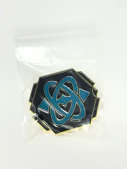 Disney Lorcana Winterspell Sapphire Ink Symbol League Promo Pin - Image 1