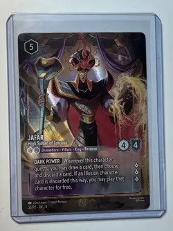Disney Lorcana Jafar High Sultan of Lorcana Promo Foil Enchanted 33/P2 EN 8 - Image 1