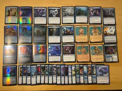 MTG Lot Of 45 Battle For Baldur’s Gate BLUE Cards Including FOILS - Image 1