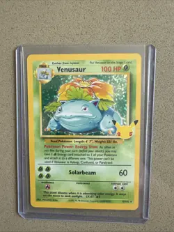 Pokemon TCG Venusaur NM Holo Rare Card 15/102 Celebrations 25th Anniversary - Image 1