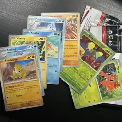 LOT 9 OPENED Packs Pokemon TCG SV 151 Bulk - Reverse/Holo/Code Cards - Image 3