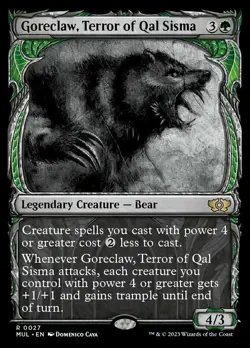 Light Play, English MTG Regular Goreclaw, Terror of Qal Sisma March of the Machi - Image 1
