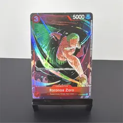 Bandai Roronoa Zoro One Piece Card Game super Rare ST01-013 Holo 5000 Power - Image 1