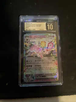 Pokemon Espeon ex Terastal Fest ex 063/187 CGC Pristine 10 Holo Card - Image 1
