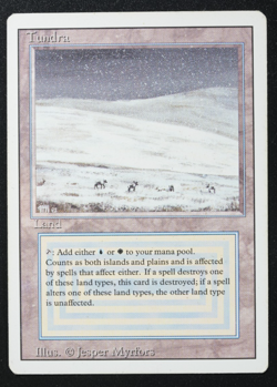 Tundra Magic Card Dual Land Revised MTG Reserved List - Image 1