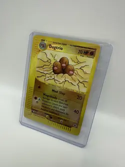 Pokemon TCG Dugtrio Expedition Base Set Reverse Holo Rare Card 10/165 - Image 1