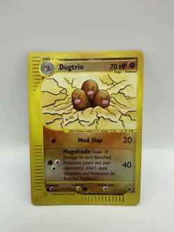 Pokemon TCG Dugtrio Expedition Base Set Reverse Holo Rare Card 10/165 - Image 2