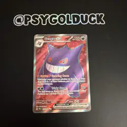 Gengar EX Holo Pokemon Card 193/162 Sv05: Temporal Forces A35 - Image 1