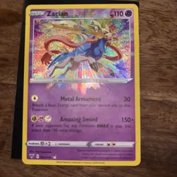 Pokemon Card Zacian 082/185 Vivid Voltage Holo Amazing Rare NM - Image 2